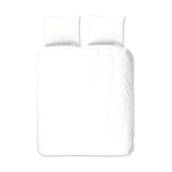 Biała flanelowa pościel dwuosobowa 200x220 cm – Good Morning