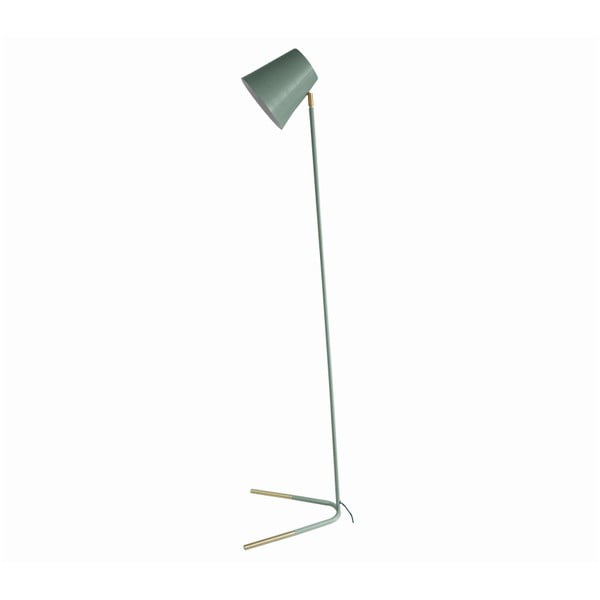 Zielona lampa stojąca z detalami w kolorze złota Leitmotiv Noble