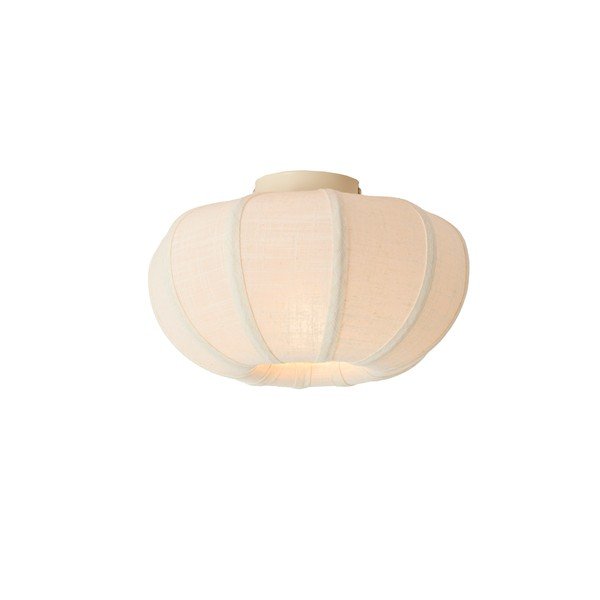 Kremowa lampa sufitowa z tekstylnym kloszem ø 30 cm Zosia – Light & Living-image-1