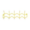 Żółty metalowy wieszak ścienny 61 cm Zig Zag – PT LIVING
