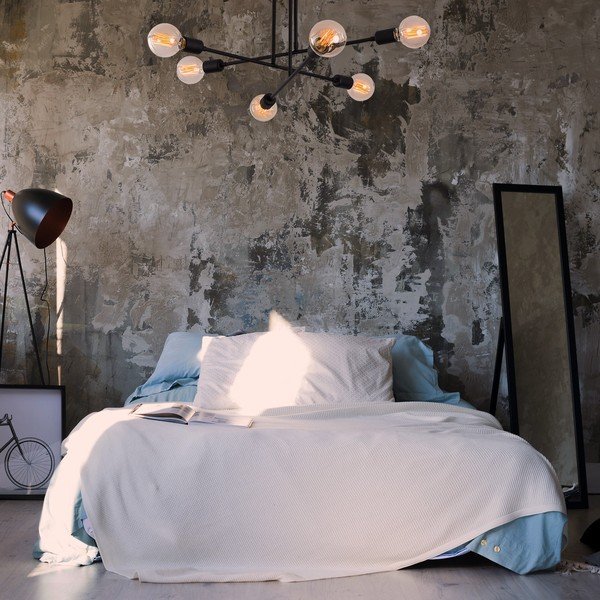 Czarna lampa sufitowa 64x64 cm Flower – Opviq lights-image-1