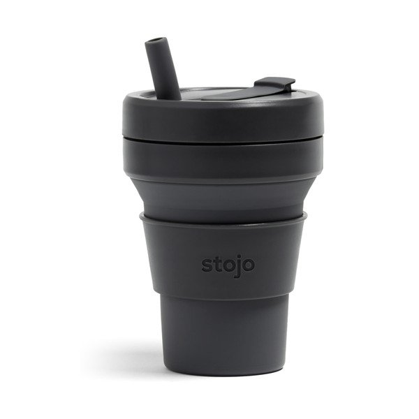 Grafitowy składany kubek podróżny Stojo Titan Carbon, 710 ml