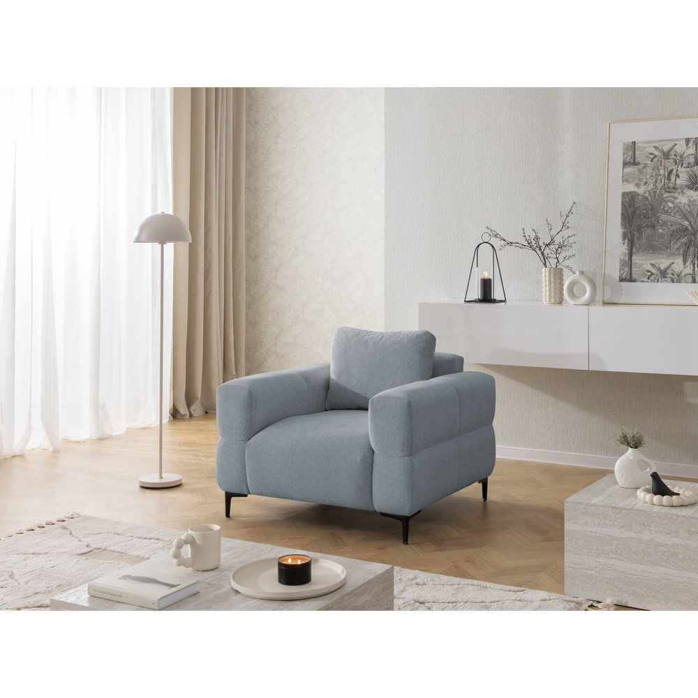 Szaroniebieski fotel Helio – Ropez (zdjęcie 9)