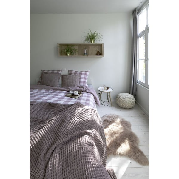 Jasnobrązowa bawełniana pościel jednoosobowa 140x200 cm Emma – Tiseco Home Studio-image-1