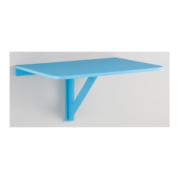 Niebieski składany stolik ścienny Støraa Trento, 41x80 cm