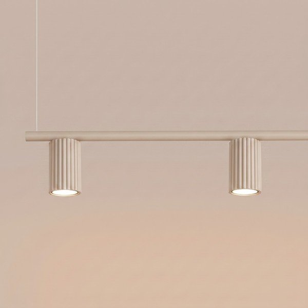 Szarobrązowa aluminiowa lampa wisząca Gleam – Sollux-image-2