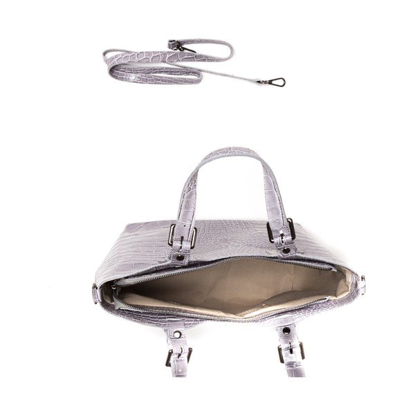 Skórzana torebka Renata Corsi 635 Grigio-image-3