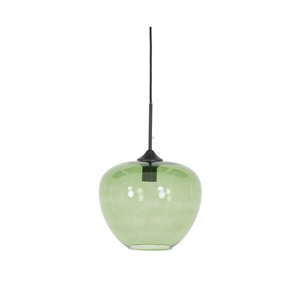 Zielona lampa sufitowa z szklanym kloszem ø 30 cm Mayson – Light & Living