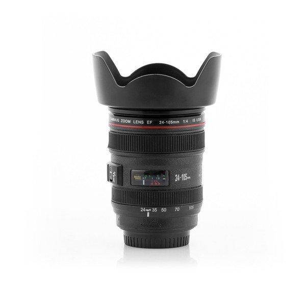 Czarny wielofunkcyjny kubek InnovaGoods Lens, 400 ml-image-3