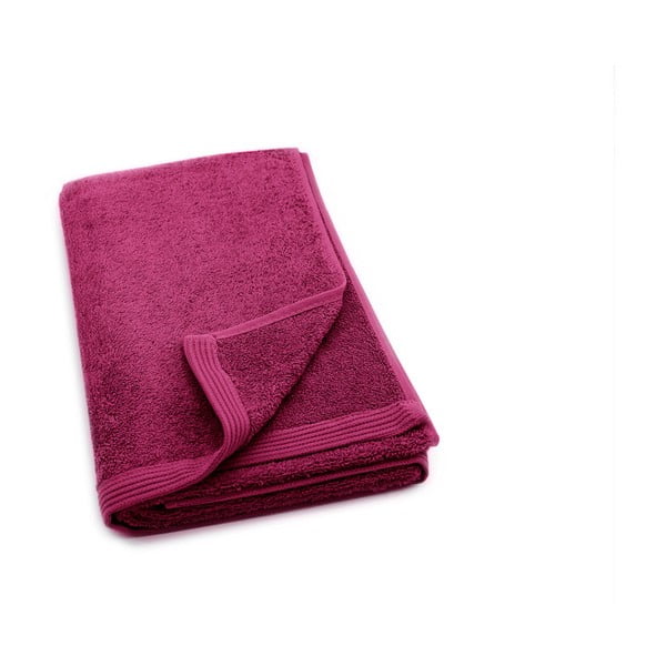Fioletowy ręcznik kąpielowy Jalouse Maison Drap De Bain Sangria, 70x140 cm
