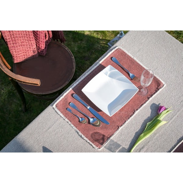 Beżowo-czarny bawełniany obrus Tiseco Home Studio, 250x150 cm-image-4