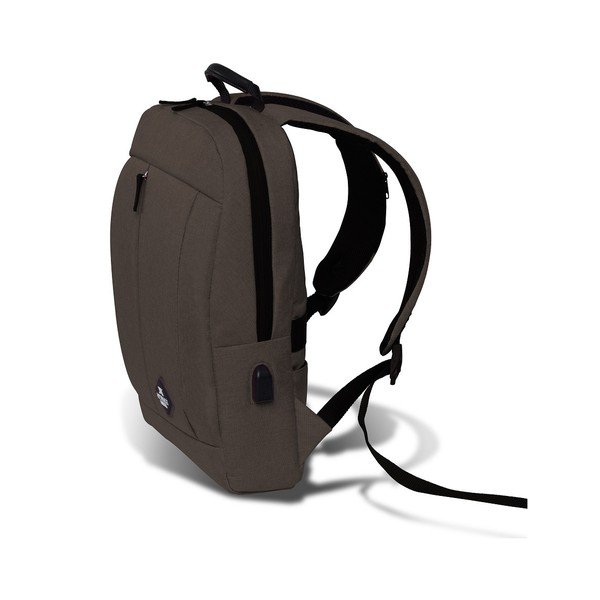 Ciemnobrązowy plecak z portem USB My Valice GALAXY Smart Bag-image-3