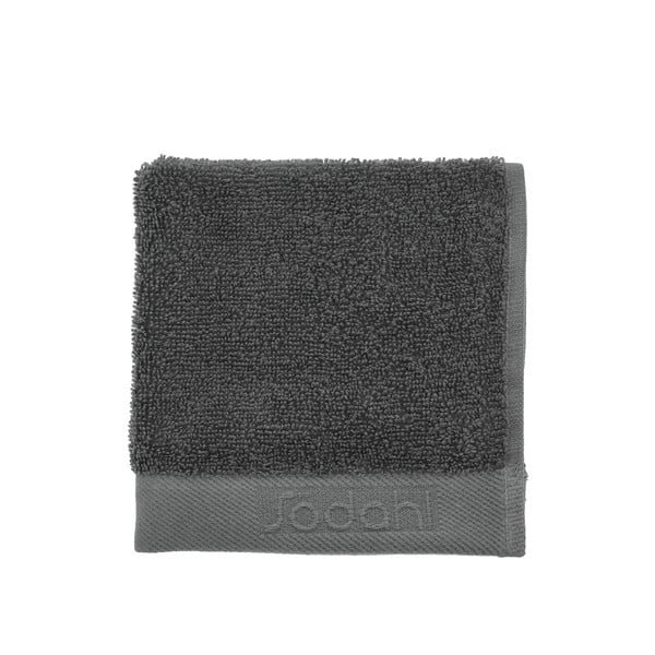 Ciemnoszary bawełniany ręcznik frotte 30x30 cm Comfort – Södahl
