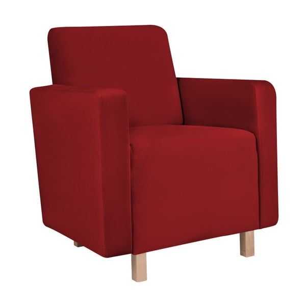 Czerwony fotel Kooko Home Massimo