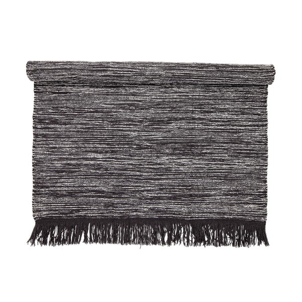 Ciemnoszary wełniany dywan Bloomingville Rust, 140x200 cm-image-1