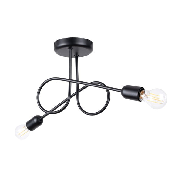 Czarna lampa sufitowa 18x57 cm Opulent – Sollux