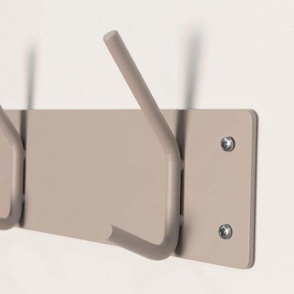 Szarobrązowy metalowy wieszak ścienny 40 cm Fusion – Spinder Design-image-3