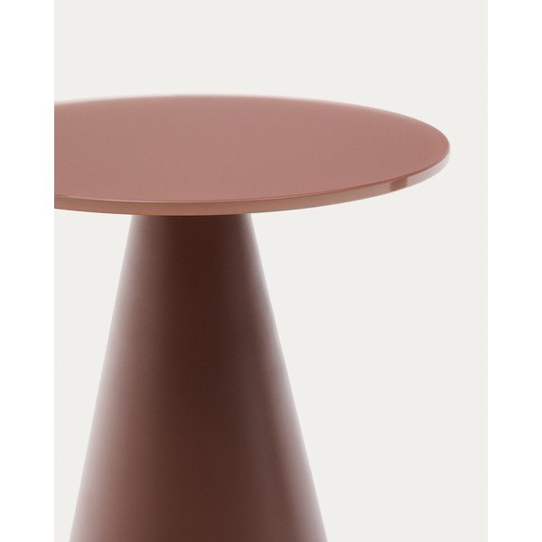 Okrągły stolik ze szklanym blatem ø 30 cm Wilshire – Kave Home-image-3