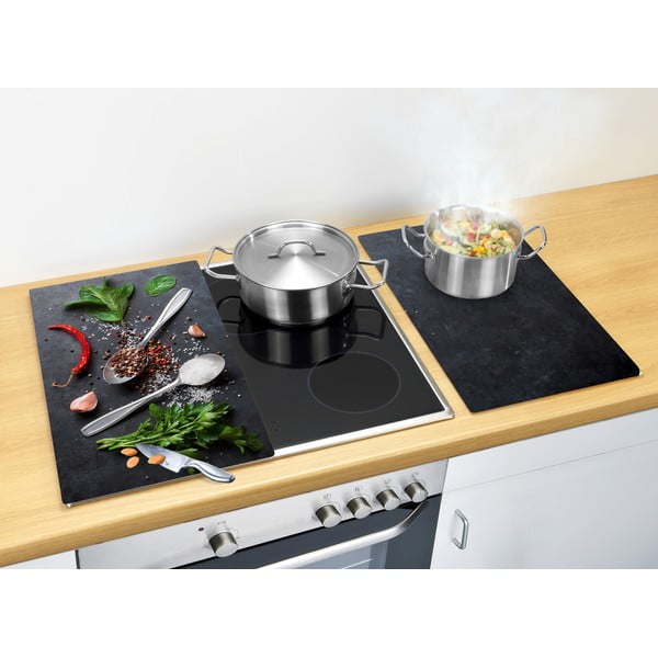 Płyty ochronne na kuchenkę ze szkła hartowanego zestaw 2 szt.  52x30 cm Basil – Allstar-image-1