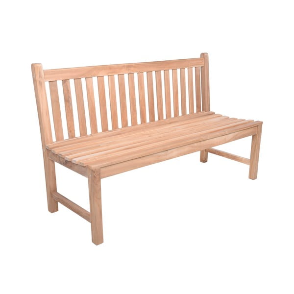 Drewniana ławka ogrodowa w naturalnym kolorze Solo – Garden Pleasure-image-2