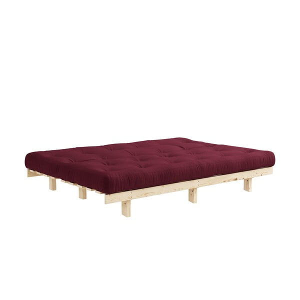 Sofa rozkładana Karup Design Lean Raw Bordeaux-image-4
