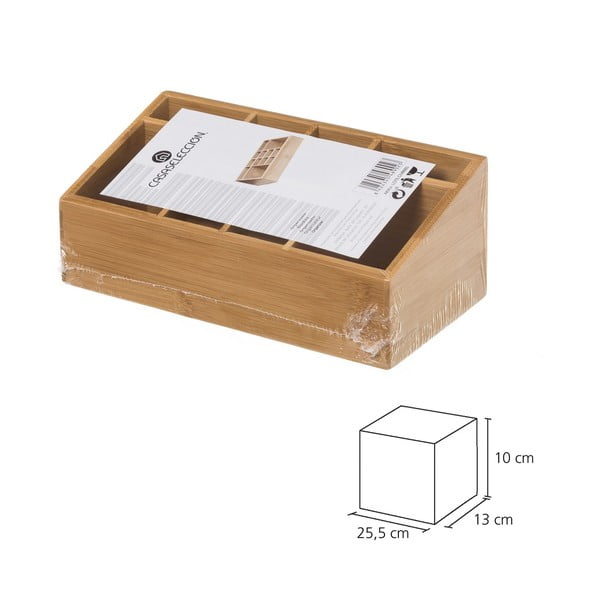 Bambusowy organizer łazienkowy na kosmetyki – Casa Selección-image-2