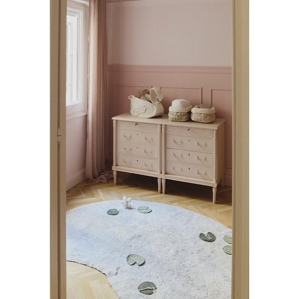 Jasnoszary bawełniany dziecięcy dywan do zabawy 130x170 cm Swan Lake – Lorena Canals-image-1