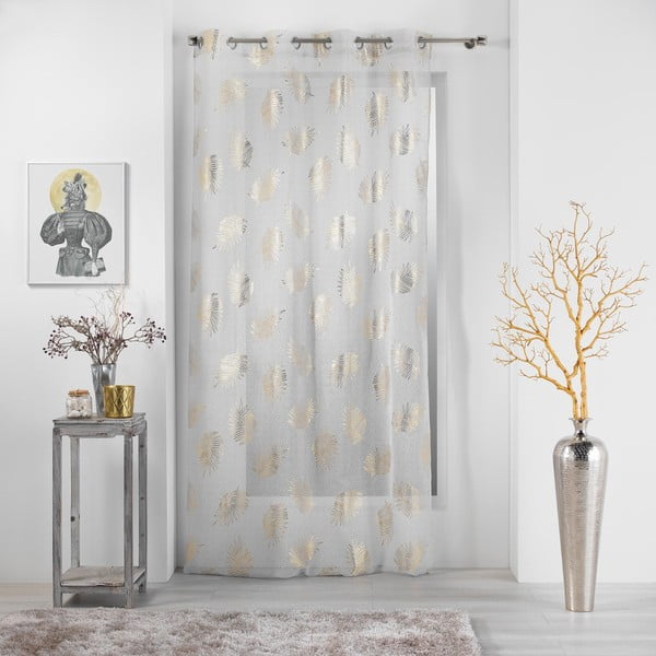 Firanka w beżowo-złotym kolorze 140x280 cm Sunny – douceur d'intérieur-image-2