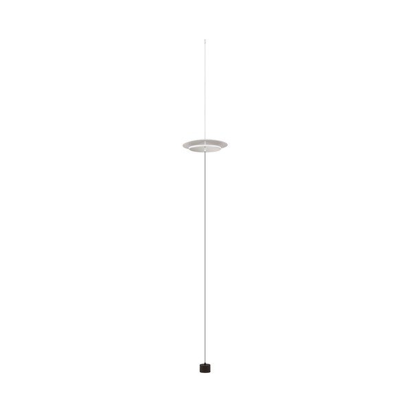 Aluminiowa lampa stojąca LED ze ściemniaczem w matowym białym kolorze (wysokość 370 cm) Olos – Nova Luce