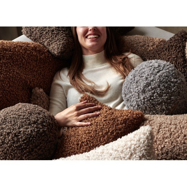 Pluszowa poduszka dekoracyjna ø 26 cm Teddy – Blomus-image-2