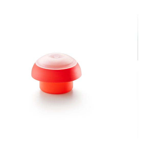 Czerwone okrągła silikonowa forma do gotowania jajek w mikrofalówce Lékué Ovo, ⌀ 10 cm