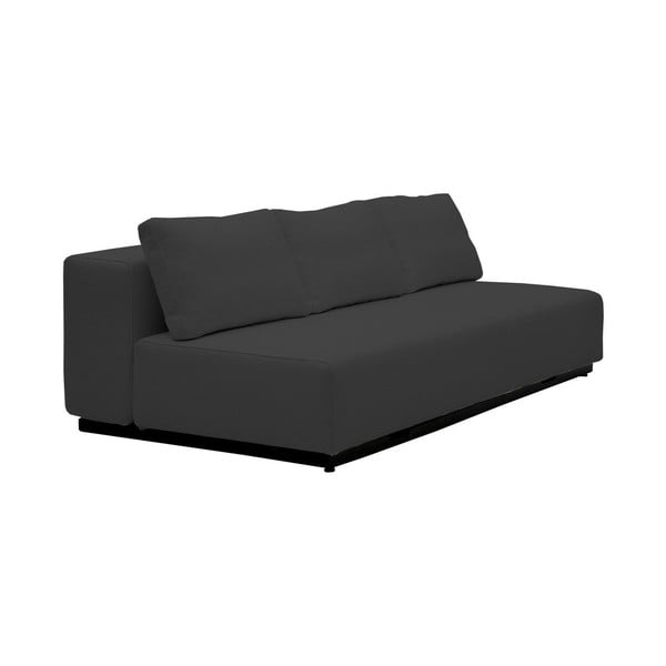 Czarna rozkładana sofa Softline Nevada, 200 cm