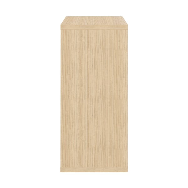 Czarna niska szafa w dekorze dębu 113x113 cm Hugo – TemaHome-image-4