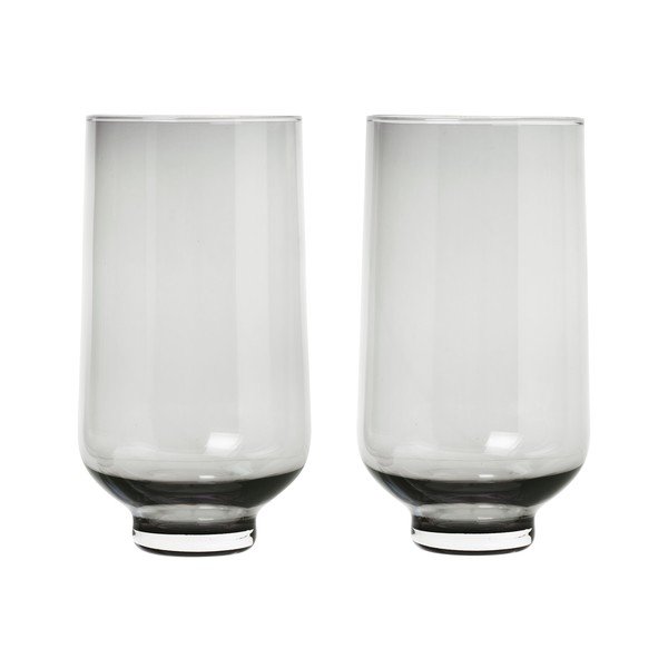 Zestaw 2 czarnych szklanek Blomus Flow, 400 ml-image-2