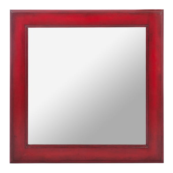 Lustro Wood Mirror Red, 50 cm