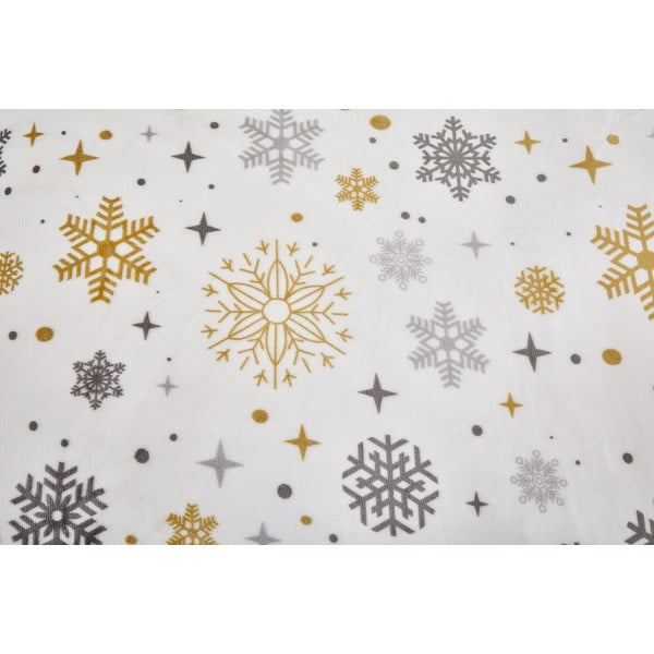 Kremowa pościel jednoosobowa z mikropluszu 140x200 cm Magic – My House-image-4