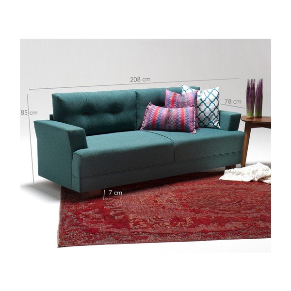 Turkusowa sofa Balcab Home Christina-image-4