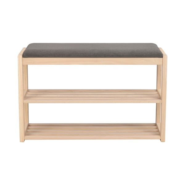 Szafka na buty z litego drewna dębowego z siedziskiem Confetti – Rowico-image-2