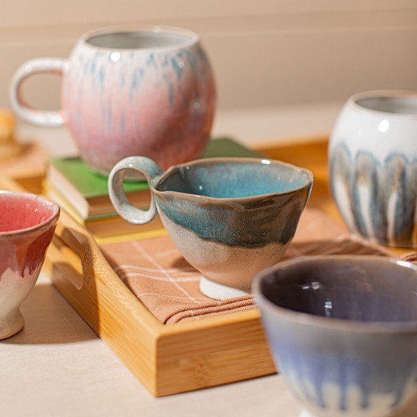 Niebieska filiżanka ceramiczna Colette – Sass & Belle-image-1