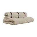 Sofa rozkładana z beżowym obiciem Karup Design Buckle Up Linen