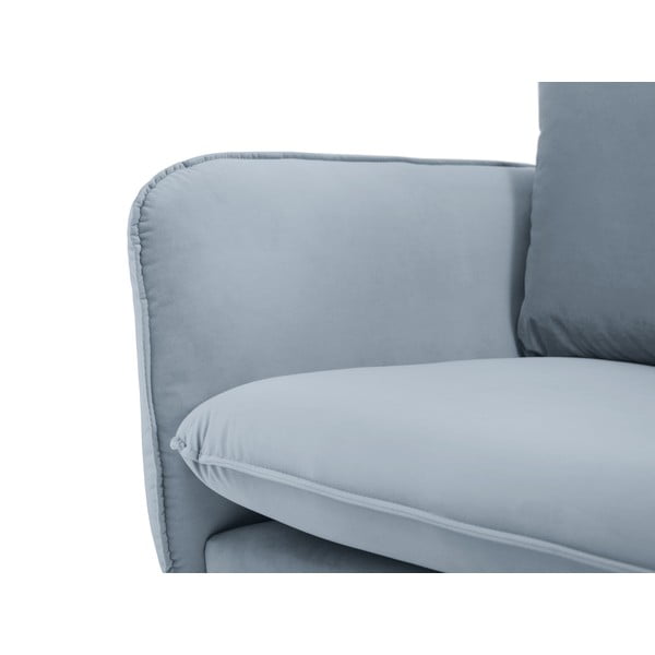 Jasnoniebieska aksamitna sofa 200 cm Vienna – Cosmopolitan Design-image-3