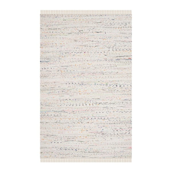 Biały dywan wełniany Safavieh Elena, 152x91 cm