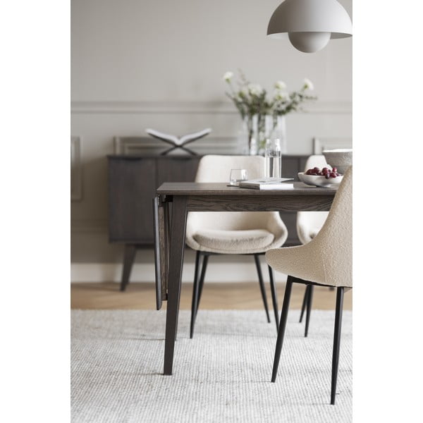 Rozkładany stół z litego drewna dębowego 120x80 cm Filippa – Rowico-image-1