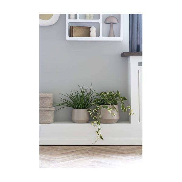 Metalowe osłonki na doniczki zestaw 2 szt. ø 25 cm Trofa – House Nordic-image-1