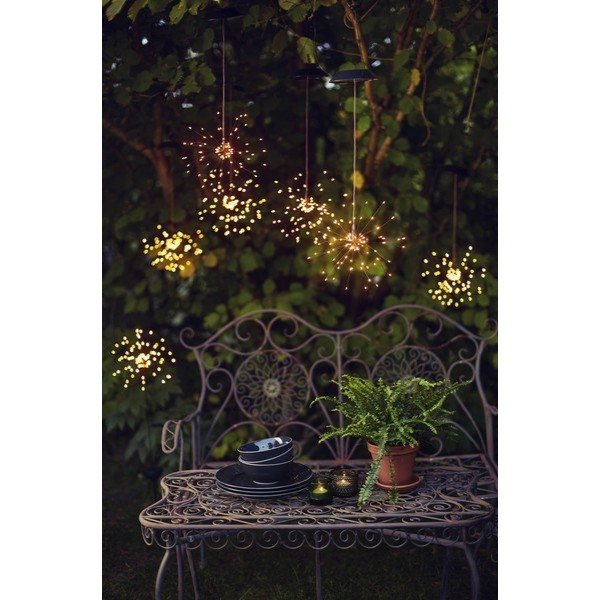 Ogrodowa lampa solarna LED z białymi diodami Star Trading Firework, wys. 50 cm-image-1