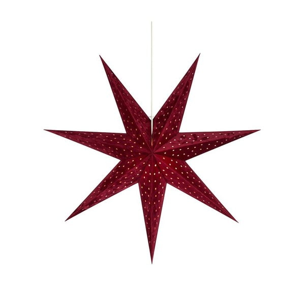 Czerwona wisząca dekoracja świetlna Markslöjd Velours, wys. 45 cm