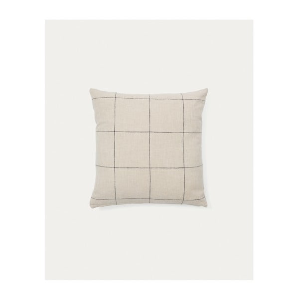 Poszewka na poduszkę z mieszanki lnu 45x45 cm Ayame – Kave Home-image-3