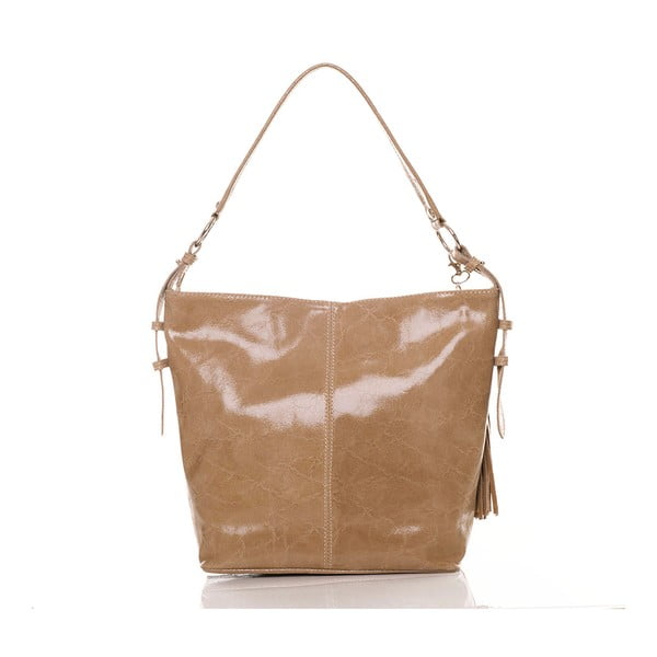 Skórzana torebka Hobo Taupe-image-3
