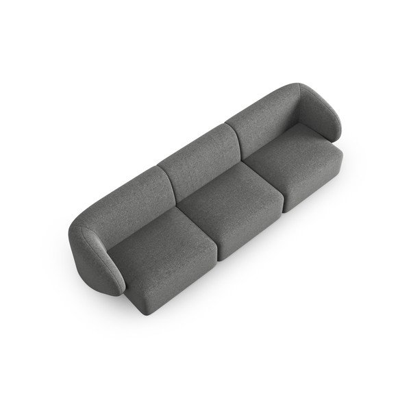 Szara sofa  z tkaniny szenilowej 266 cm Paolo – Milo Casa-image-1