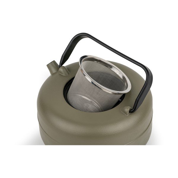 Żeliwny dzbanek do herbaty z sitkiem w kolorze khaki 750 ml Henan – Bredemeijer-image-4